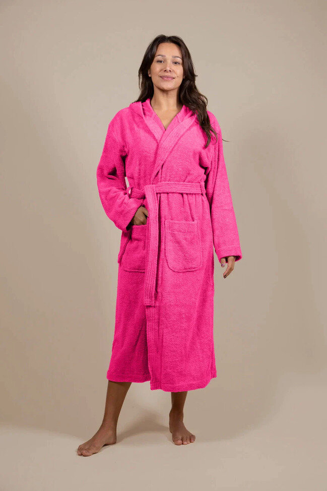 Women&#039;s Terry Cloth Bathrobe Fuchsia