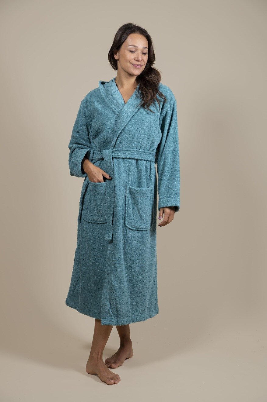 Women&#039;s Terry Cloth Bathrobe Green