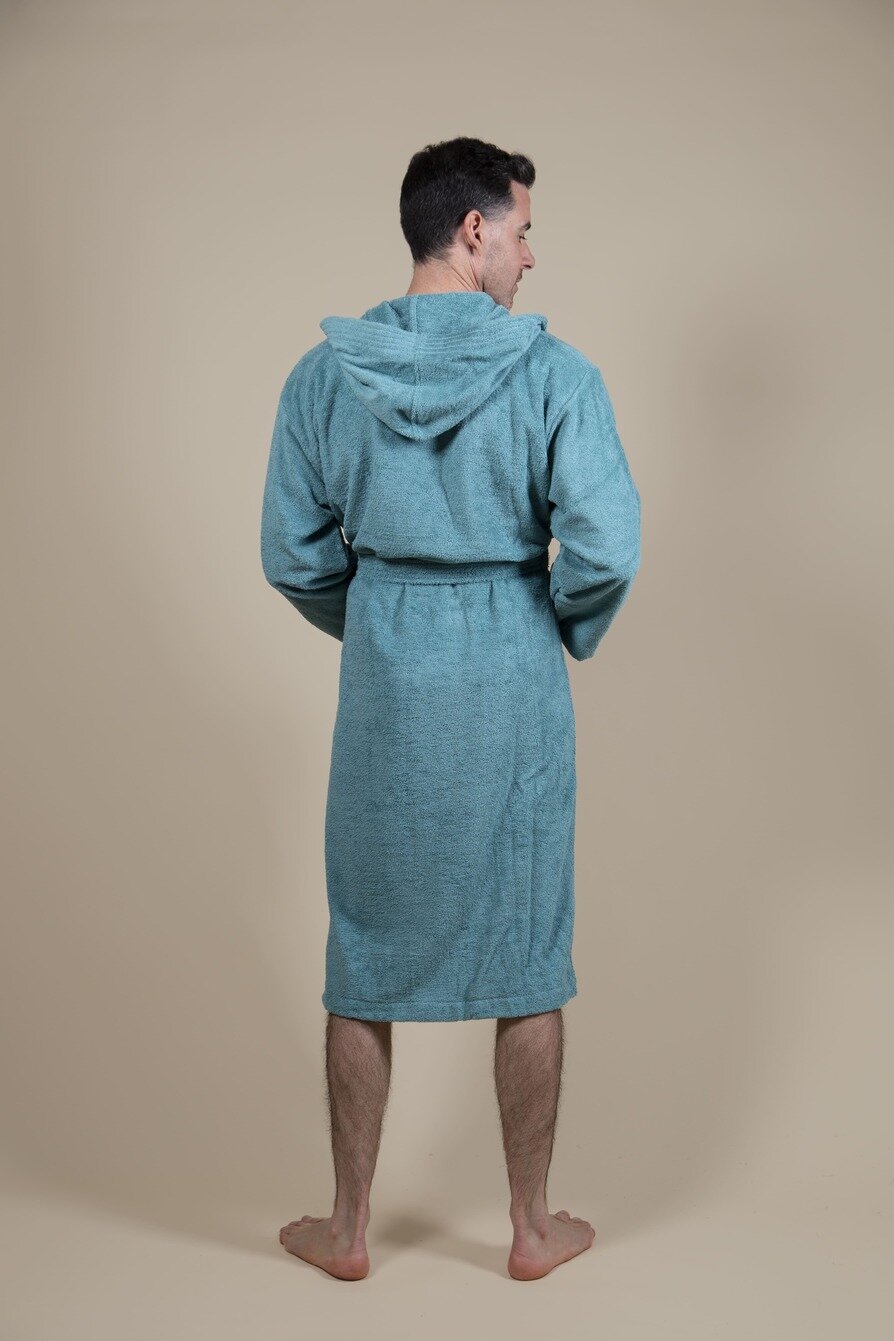 Cotton Terry Bathrobe Green