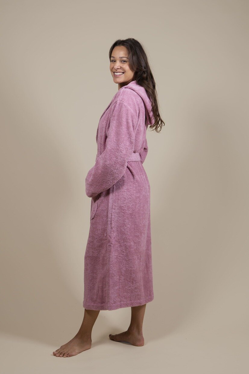 Cotton Terry Bathrobe Pink