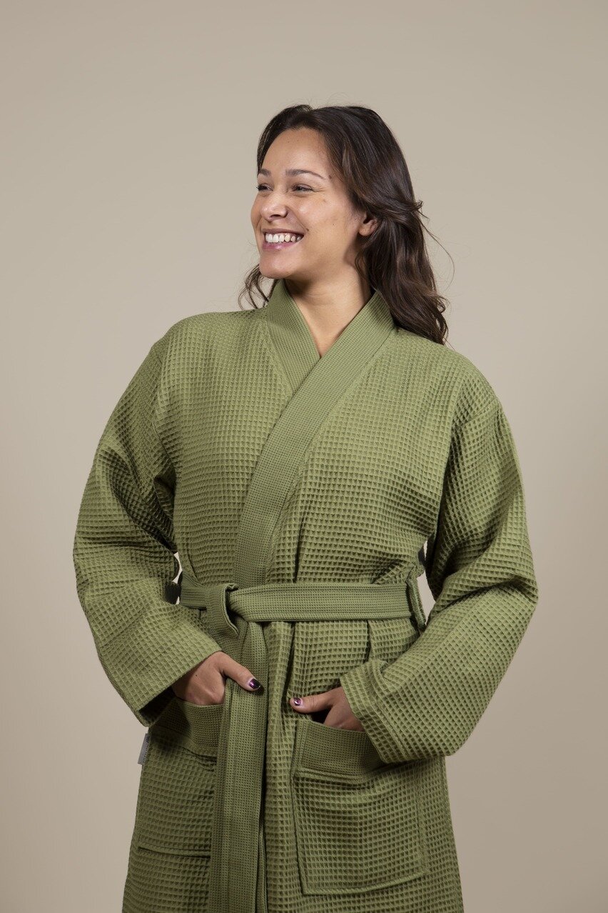 Sauna Bathrobe Olive Green