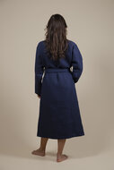 Women&#039;s Kimono Bathrobe Dark Blue