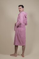 Men&#039;s Terry Cloth Bathrobe Pink