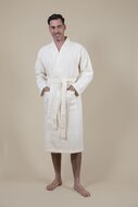 Men&#039;s Kimono Bathrobe Offwhite