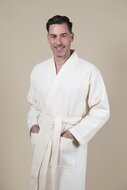 Men&#039;s Kimono Bathrobe Offwhite