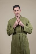 Men&#039;s Kimono Bathrobe Olive Green