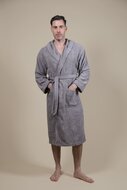 Cotton Terry Bathrobe Grey