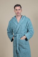 Cotton Terry Bathrobe Green