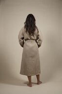 Cotton Waffle Bathrobe Beige