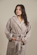 Terry Cloth Bathrobe Beige