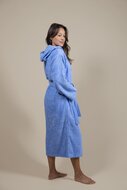 Terry Cloth Bathrobe Blue