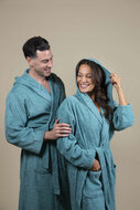 Terry Cloth Bathrobe Green