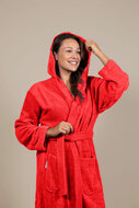 Women&#039;s Terry Cloth Bathrobe Red