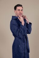 Terry Cloth Bathrobe Dark Blue