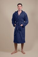 Terry Cloth Bathrobe Dark Blue