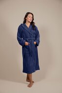 Women&#039;s Terry Cloth Bathrobe Dark Blue