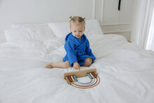 Children&#039;s Bathrobe Terrycloth Blue